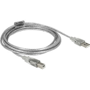 DELOCK USB 2.0 Kabel, A Stecker auf B Stecker, 5 m