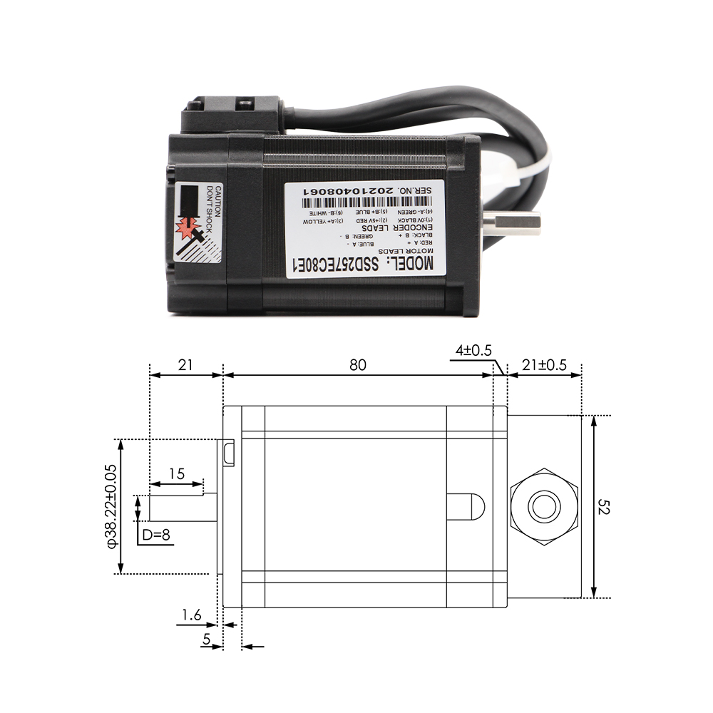 NEMA 23 Closed Loop Schrittmotor 2.2Nm