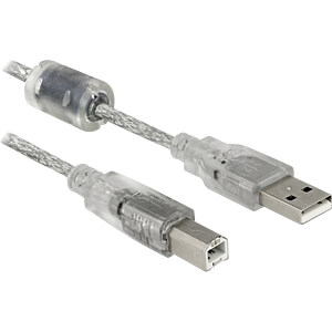 DELOCK USB 2.0 Kabel, A Stecker auf B Stecker, 5 m